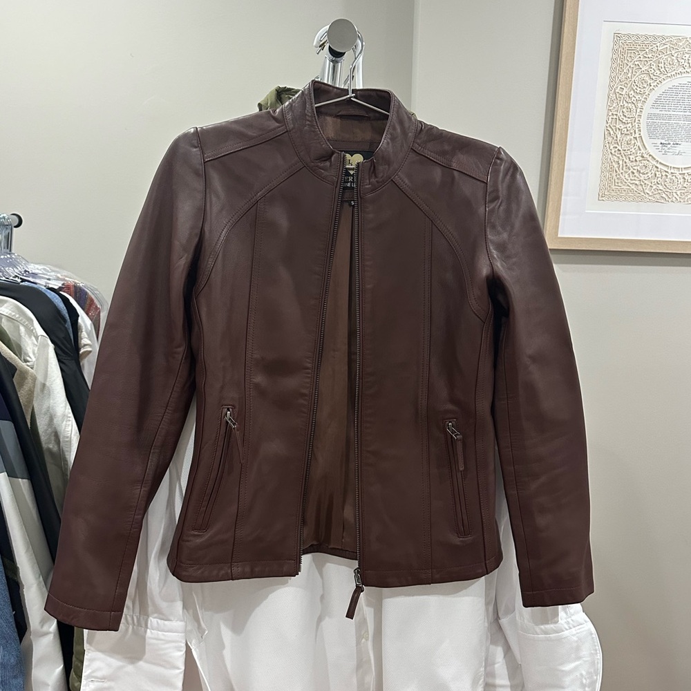Genuine Leather Brown Jacket